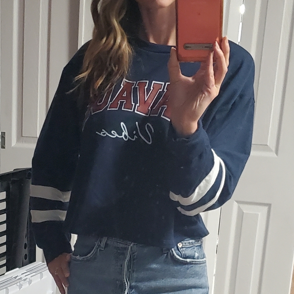 Cali baby savage vibes cropped sweatshirt